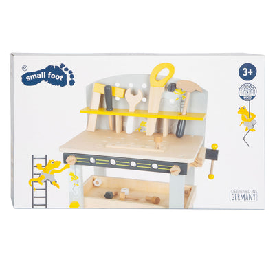 Petit pied de travail en bois compact Miniwob, 34dlg.