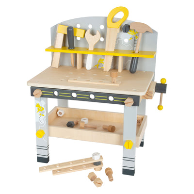 Petit pied de travail en bois compact Miniwob, 34dlg.