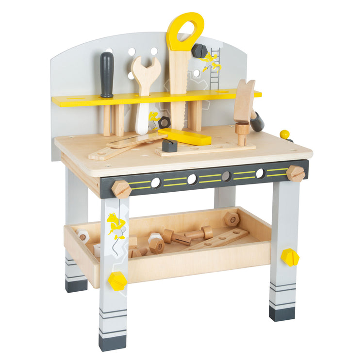 Petit pied de travail en bois compact Miniwob, 34dlg.