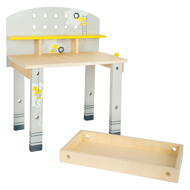 Petit pied de travail en bois compact Miniwob, 34dlg.