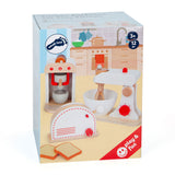Ensemble d'appareils de cuisine en bois à petit pied, ensemble de 3 - afbeelding 2