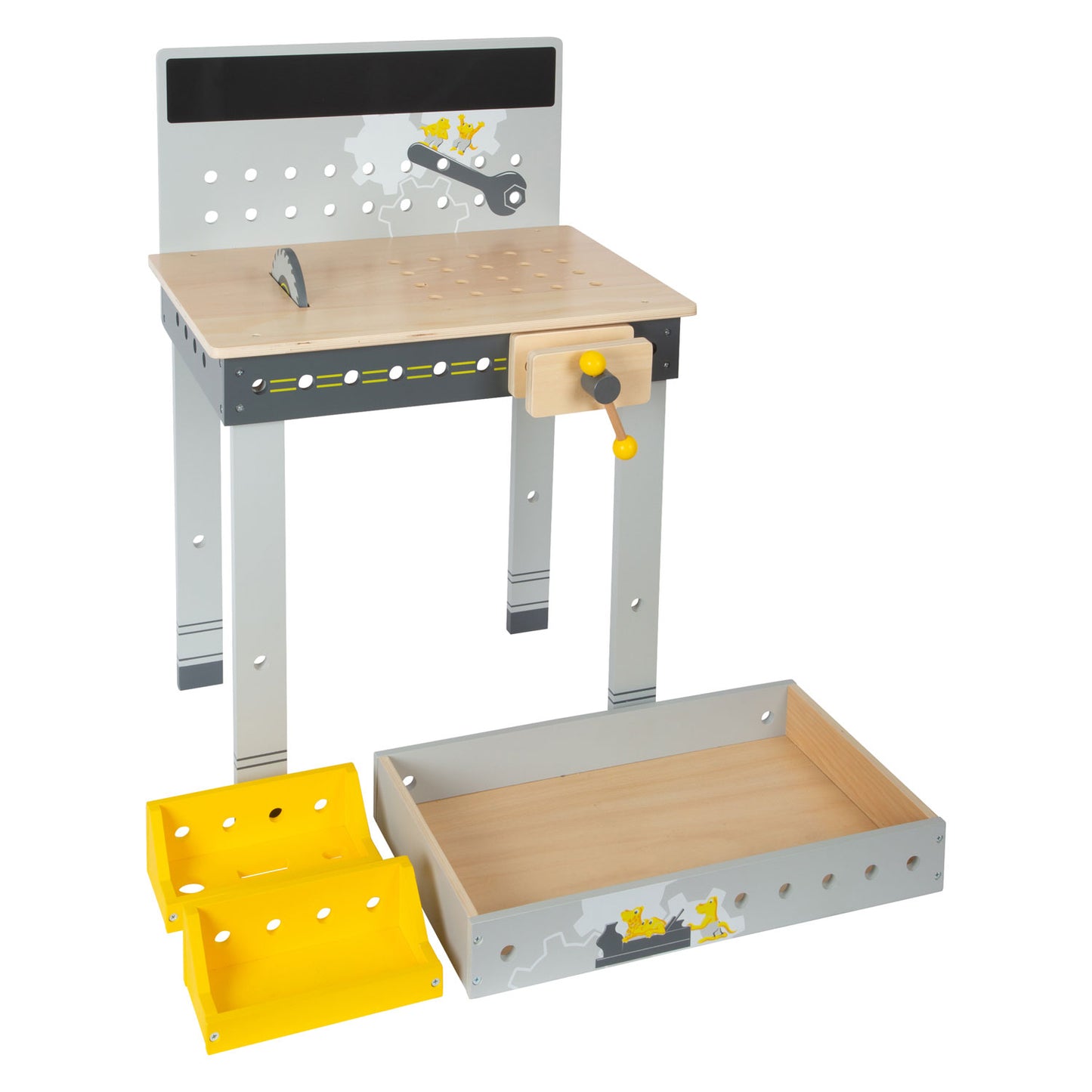 Petit pied de travail en bois Miniwob, 52dlg.