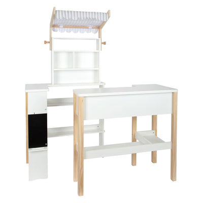 Cuisine de jeu en bois à petit pied avec machine à laver, 12dlg.