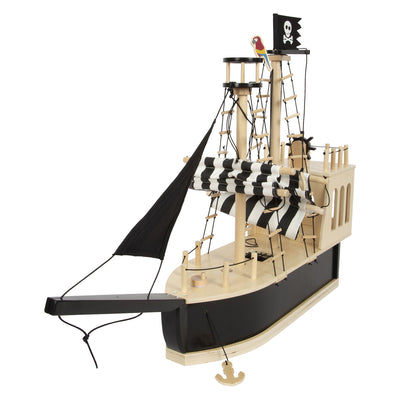 Petit pied - Piratenboot en bois en bois