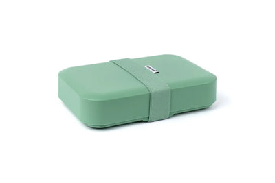 Amuse lunch box grande sauge - boîte à pain avec élastique - boîte à pain - réglable en hauteur - sans BPA - vert - 900ml
