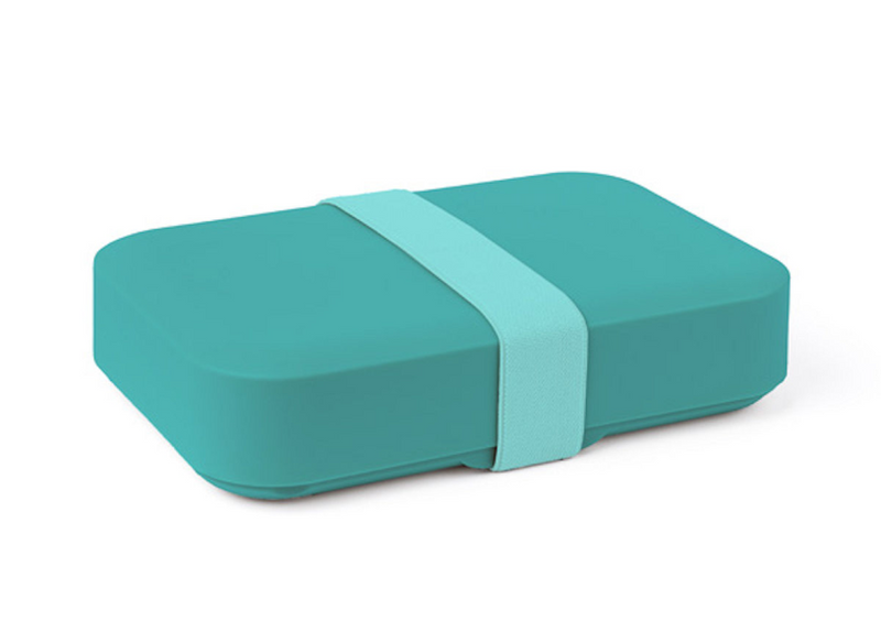 Boîte à lunch au quotidien récif grand - 1100ml - boîte à pain avec élastique - boîte à lunch réglable en hauteur - boîte à lunch sans BPA - fabriquée en Belgique - 215x125x45mm