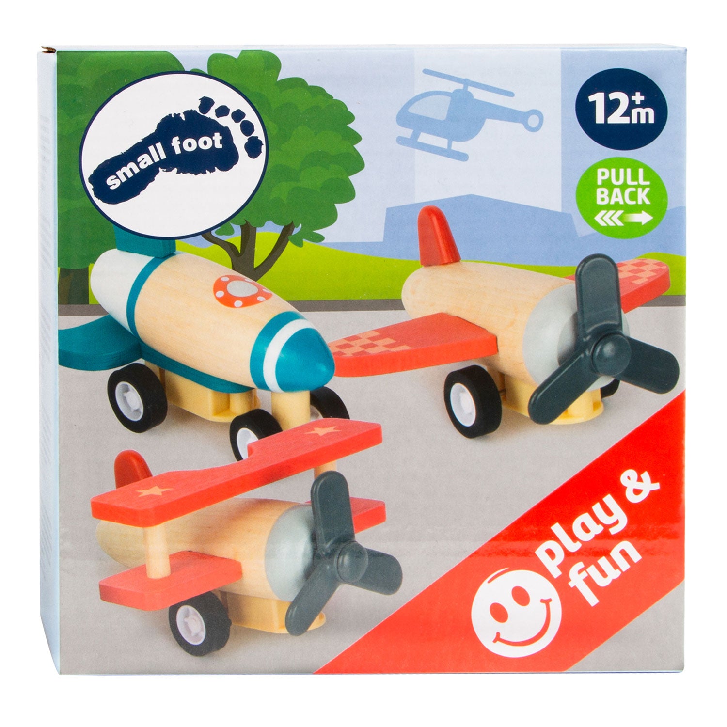 Aircraft de relâchement en bois de petit pied, ensemble de 3