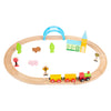Petit pieds de trains en bois City and Countryside, 24dlg.