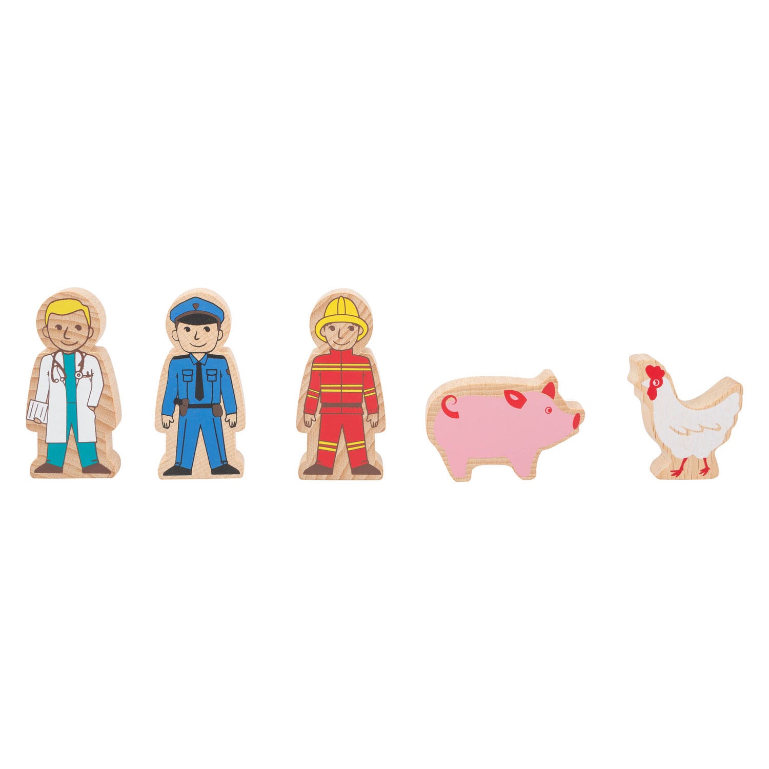 Small Foot Wooden Train Ensemble avec pont, 60dlg.