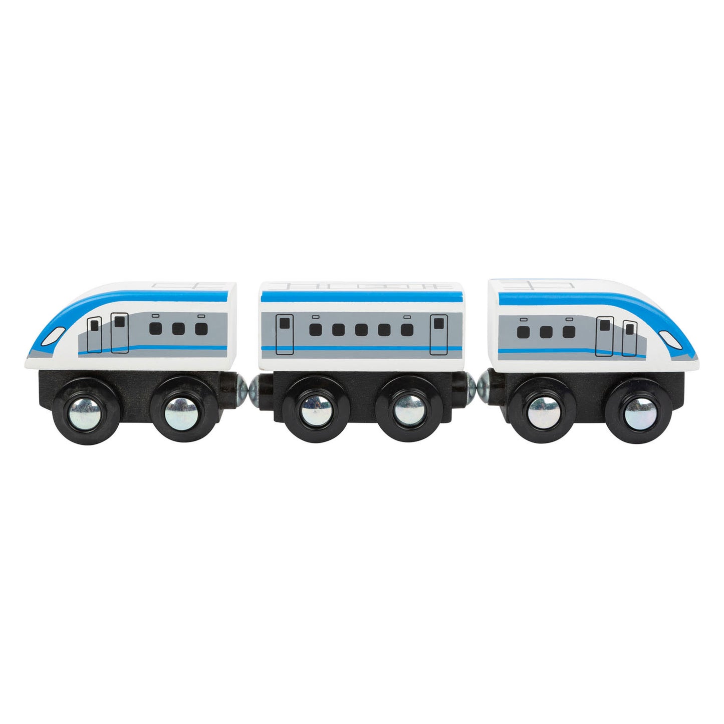 Small Foot Wooden Train Ensemble avec pont, 60dlg.