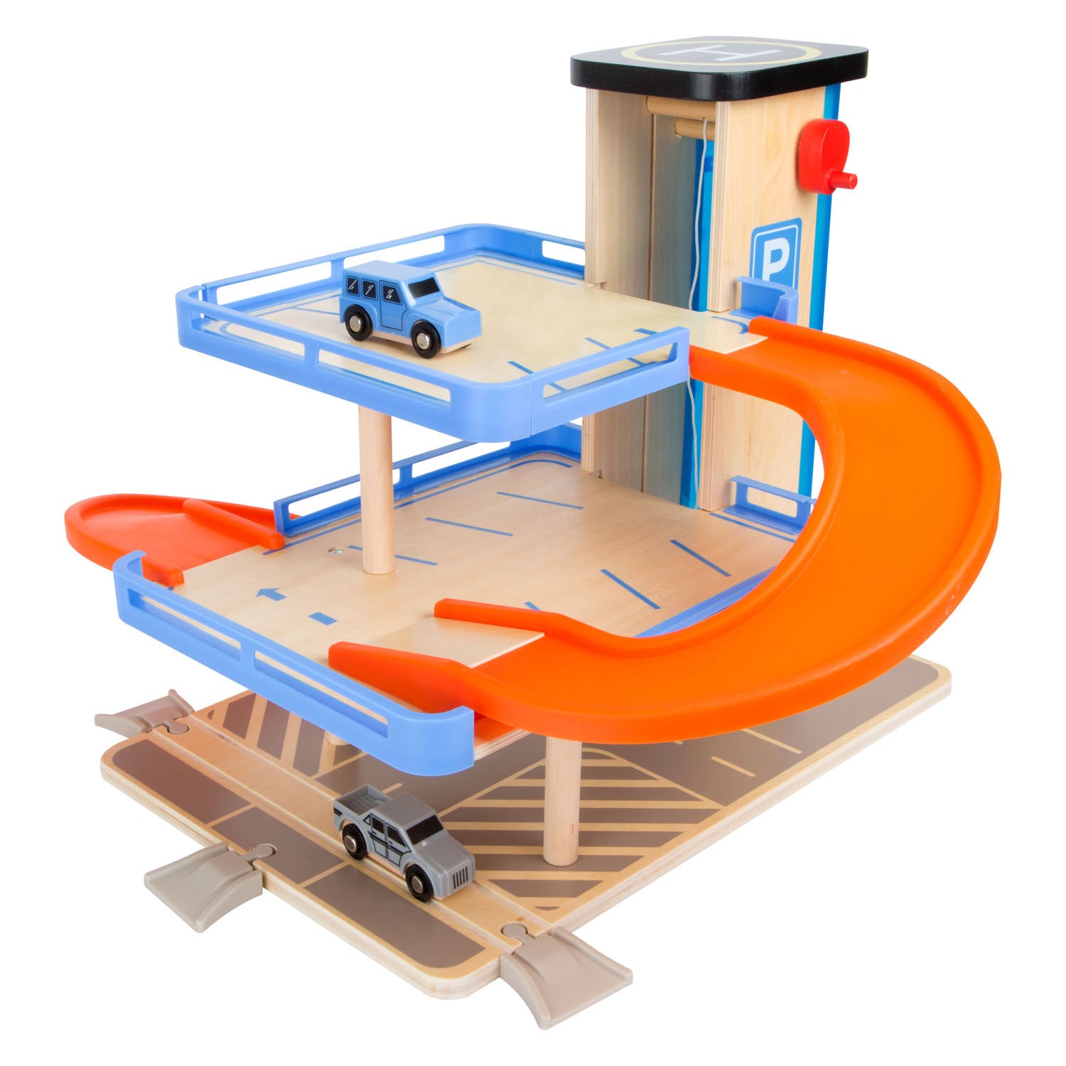 Classe d'affaires de garage en bois petit pied