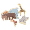 Petite lettre en bois et façonnez des animaux de puzzle, 26e.
