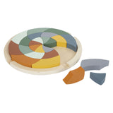 Puzzle de forme en bois de petit pied rond, 24e. - afbeelding 3