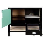 Petit pied en bois de cuisine industriel, 6dlg. - afbeelding 4
