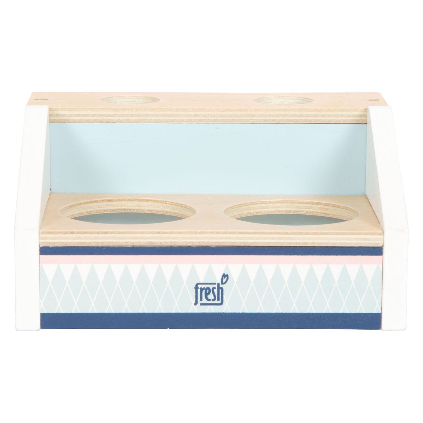 Petit pied de crème glacée compacte en bois frais, 6dlg.