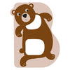 Petit pied animaux en bois enfant lettre b