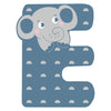Petit pied animaux en bois enfant lettre e