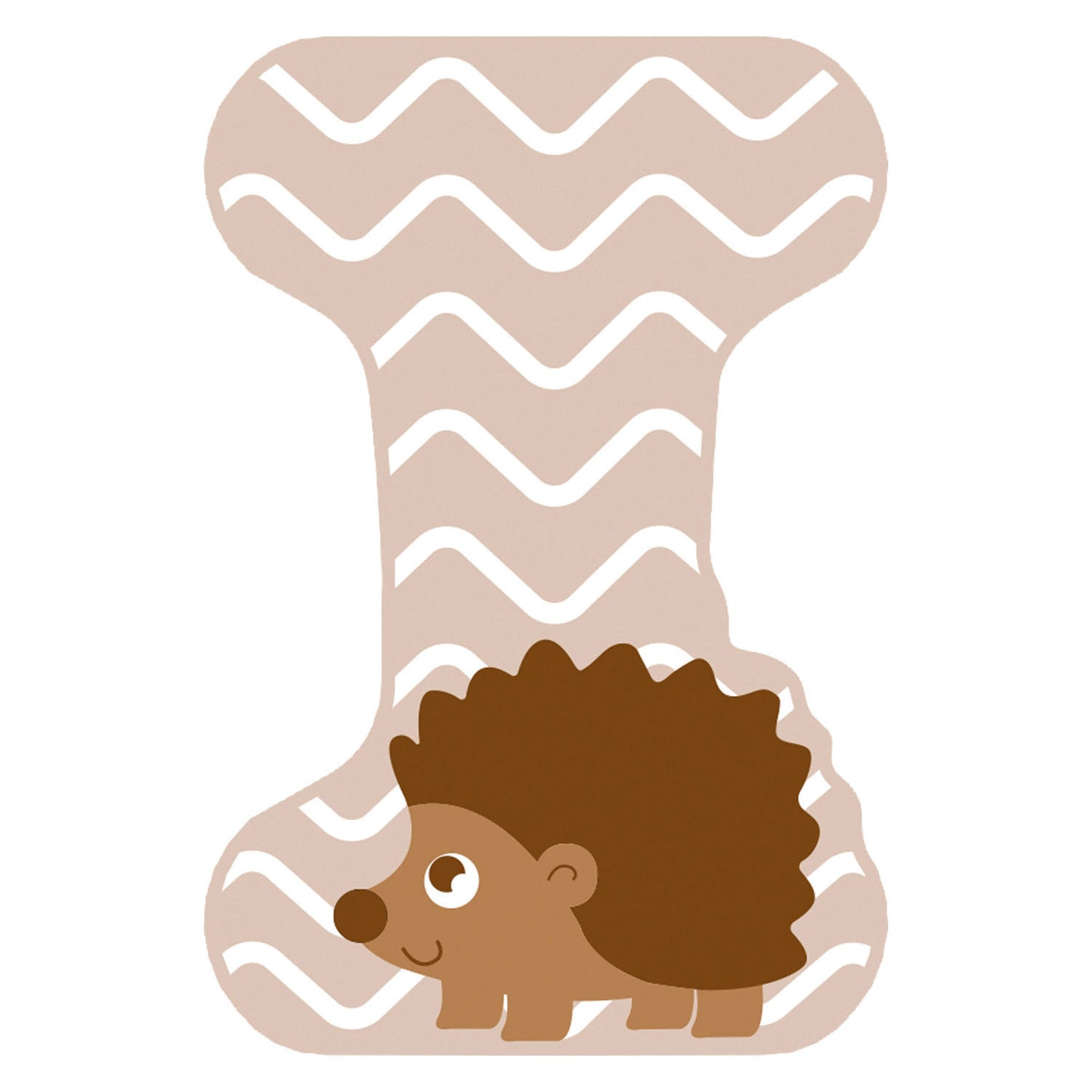 Animaux en bois de petit pied Lettre enfant I.
