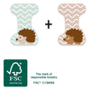 Animaux en bois de petit pied Lettre enfant I.