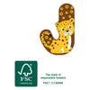 Petit pied animaux en bois lettre enfant j