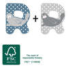 Petit pied animaux en bois enfant lettre r
