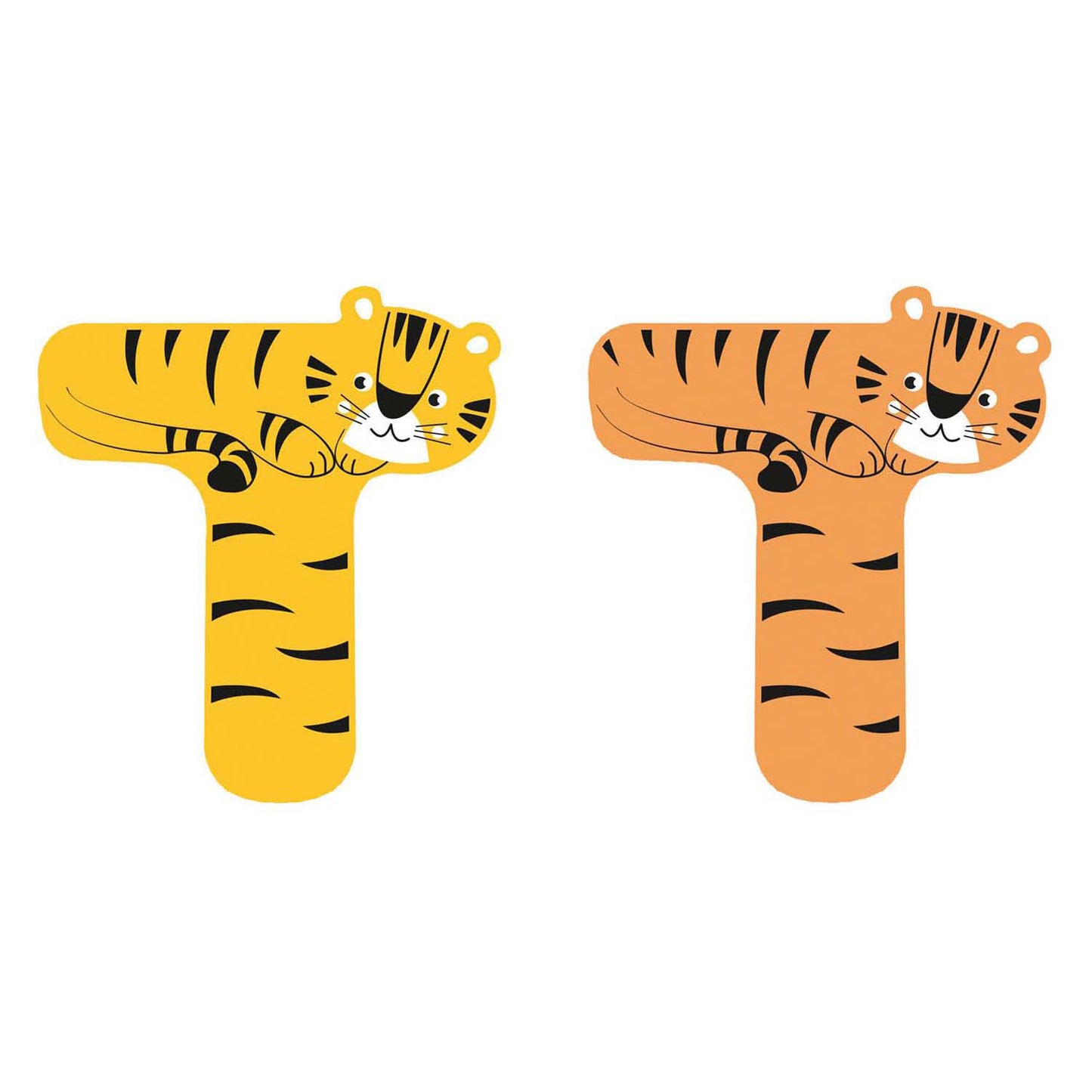 Petit pied animaux en bois enfant lettre t