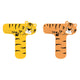 Petit pied animaux en bois enfant lettre t