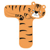 Petit pied animaux en bois enfant lettre t