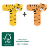 Petit pied animaux en bois enfant lettre t