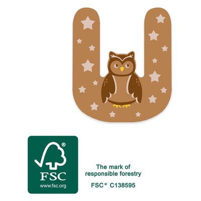 Petit pied Animaux en bois Lettre d'enfants
