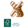 Petit pied animaux en bois enfant lettre x