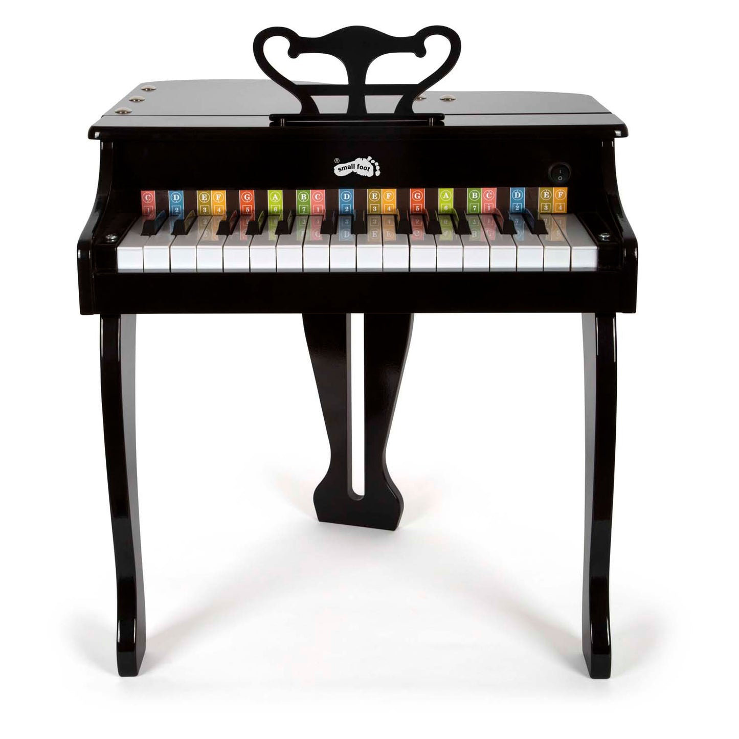 Petit pied en bois pour enfants piano noire