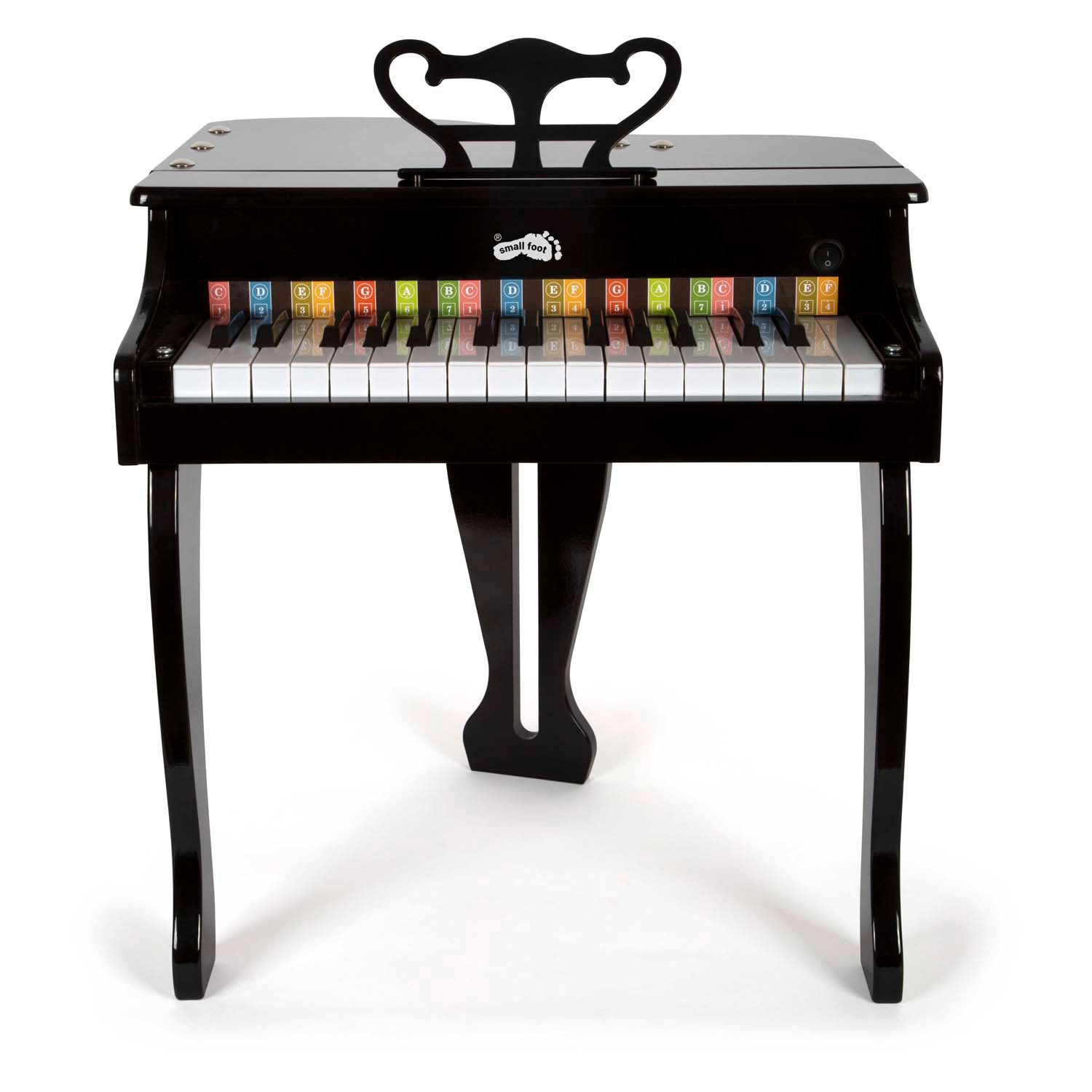 Petit pied en bois pour enfants piano noire