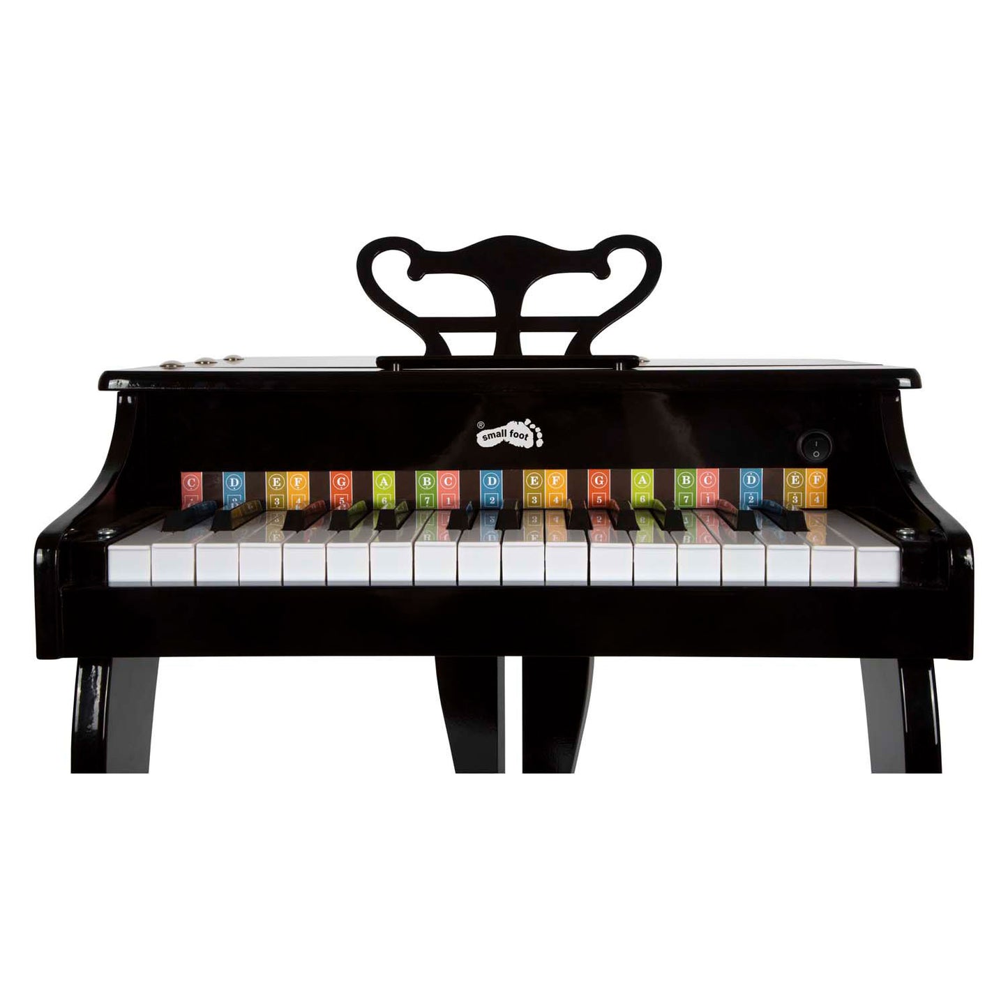 Petit pied en bois pour enfants piano noire