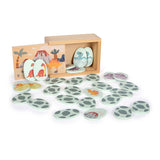 Jeu de mémo en bois à petit pied dans la boîte de stockage - afbeelding 4