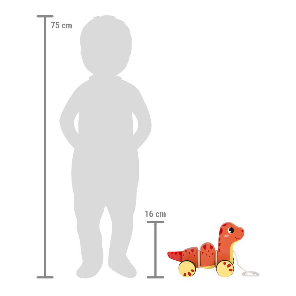Petit pied de randonnée en bois dino