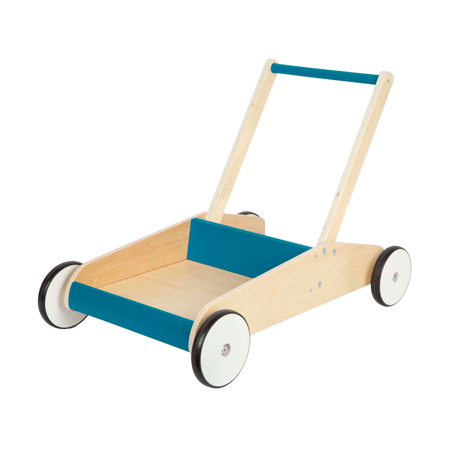 Bleu à l'essence Walker en bois à petit pied
