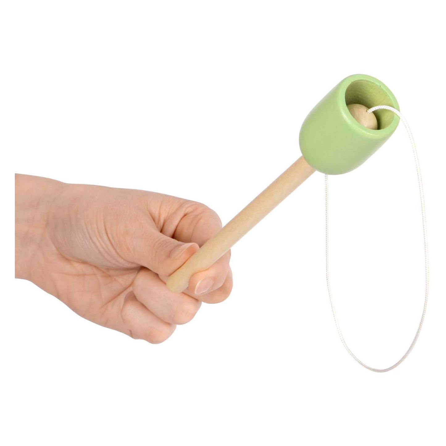 Petit pied en bois attraper le jeu de balle, ensemble de 4