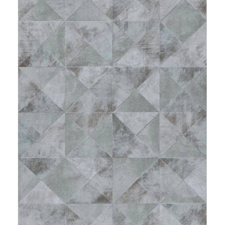 Mur North Notorwand Fond d'écran Topchic Graphic Shapes Faceet Metallic Grey