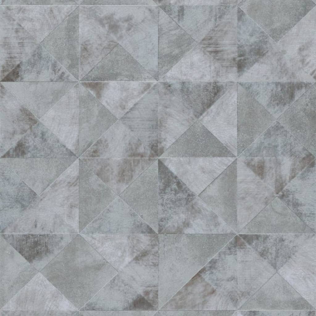 Mur North Notorwand Fond d'écran Topchic Graphic Shapes Faceet Metallic Grey