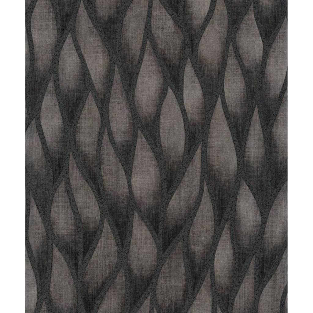NOORDWAND NOORDWAND Fond d'écran Topchic Flames and Drops Metallic Grey