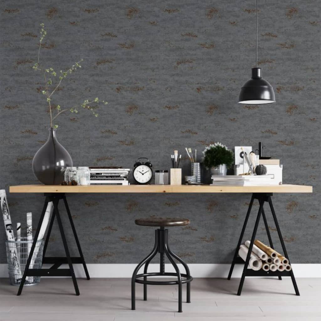 North Wall Notorwand Wallpaper topchic béton gris foncé