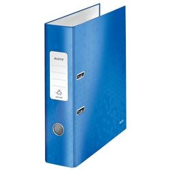 Ordner leitz 10050036 carton 80g m2 a4 largeur 8cm bleu trou de préhension étiquette au dos