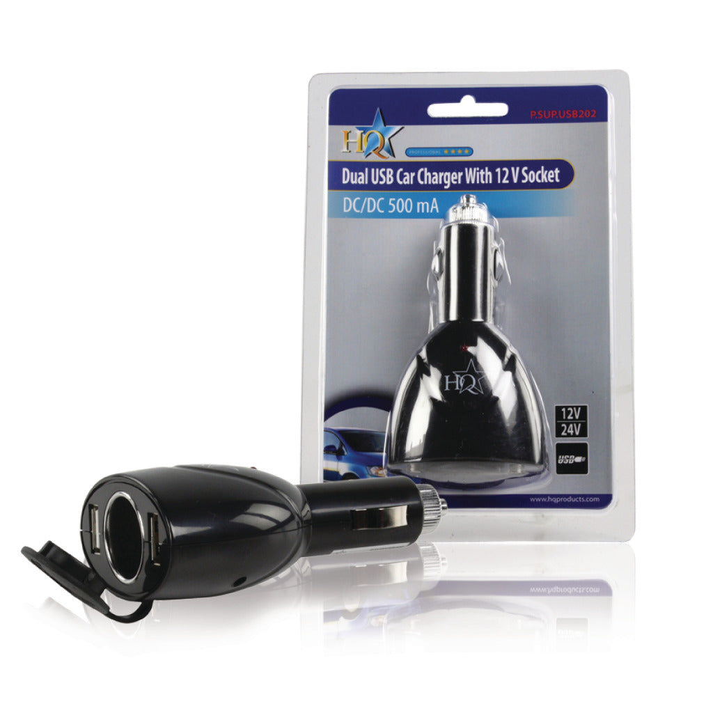 HQ HQ P. souper. USB202 Double USB Car Charger avec une connexion 12 V