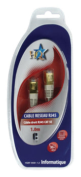 HQ HQ HQBF-M081-1.0 Cat5e UTP Network Cable RJ45 (8 8) Male RJ45 (8 8) Mâle 1,00 m Gray - afbeelding 3
