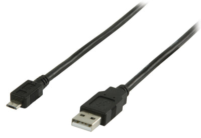 VALUELLINE VALUELINE VLCP60500B10 USB 2.0 USB Un câble masculin MALUM MALI-B MALAME 1,00 m noir