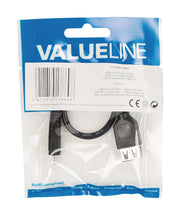 VALUELLINE VALUELINE VLCP60570B02 USB 2.0 USB Micro B Male USB A Cable adaptateur femelle 0,20 m noir - afbeelding 3