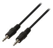VALUELLINE VALULINE VLAP22000B05 Câble audio stéréo Jack 3,5 mm Mâle Mâle 3,5 mm Mâle Mâle 0,50 M noir - afbeelding 1