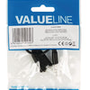 VALUELLINE VALULINE VLAP22100B02 JACK STÉRÉO Câble de distribution audio 3,5 mm mâle 2x 3,5 mm Femelle 0,20 m noir