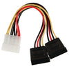 VALUELLINE VALUELINE VLCP73520V015 Câble séparateur interne Molex mâle mâle 2x Sata 15 broches Femelle Multicolour Couleurs